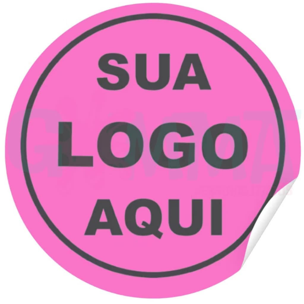 Etiquetas Adesivas Personalizada 1000 UNIDADES, 750, 500, 300 E 50 Premium 3x3 cm  PROMOÇÃO