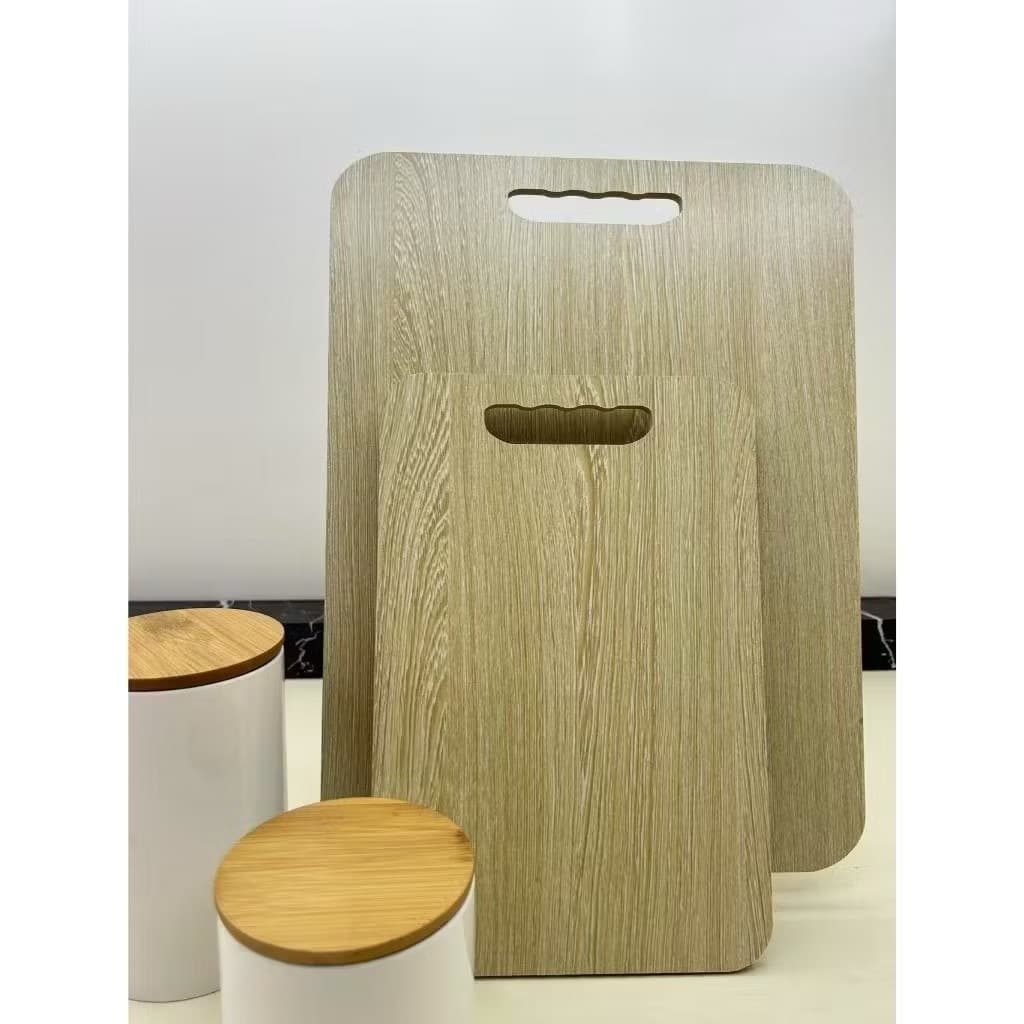 Cojunto Kit 2 Peças Tábua de Corte Carne e Legumes Retangular Resistente Cozinha 30x40cm e 20x30cm