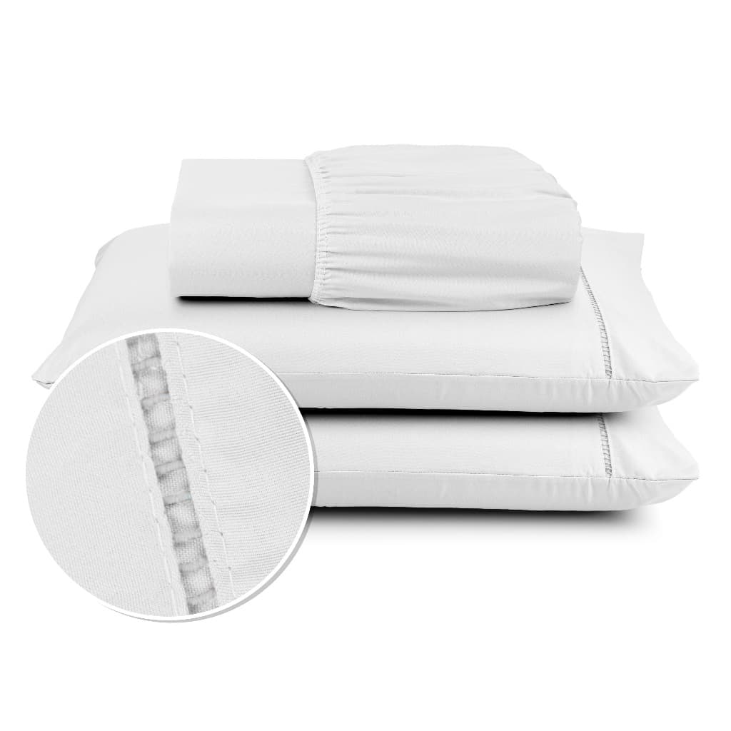 Jogo de lençol 400 fios para Hotel Super Macio com elástico