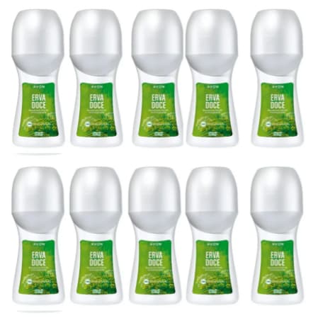 10 Un Roll-on Erva Doce 50ml Avon