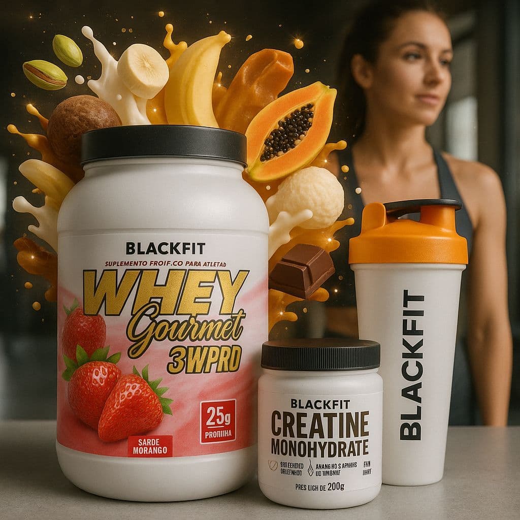 WHEY MAIS GOSTOSO DO MUNDO - WHEY+CREATINA+COQUETELEIRA - O MAIS BARATO DO BRASIL