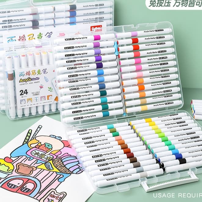 12/24/36/48 Caneta Permanente Prova D'água Tênis Tecido