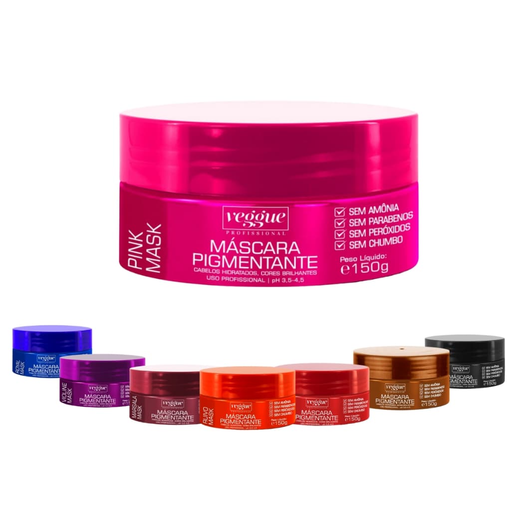 Mascara Tonalizante Veggue Profissional 150g - Sem Amônia