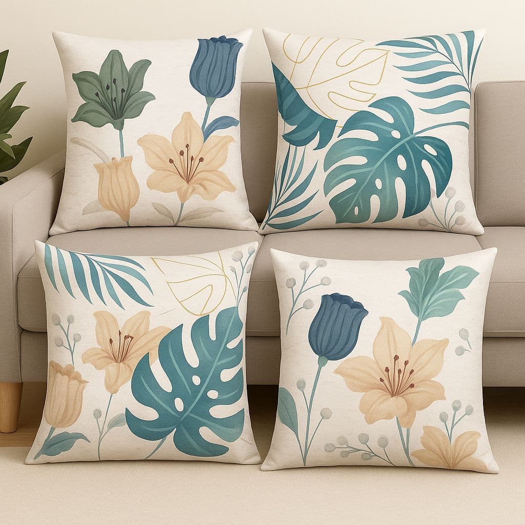 Kit 04 Capa De Almofada 45cm x 45cm Decorativa Modernas Modern Print Lançamento Diversos Modelos