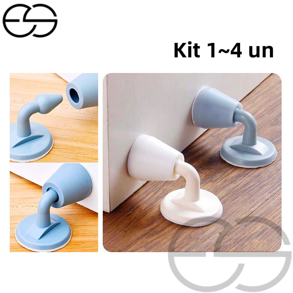 1/2/3/4 Trava de Porta Peso Porta Batente Fixador Prendedor Adesivo Amortece Impacto Batedor Segurador