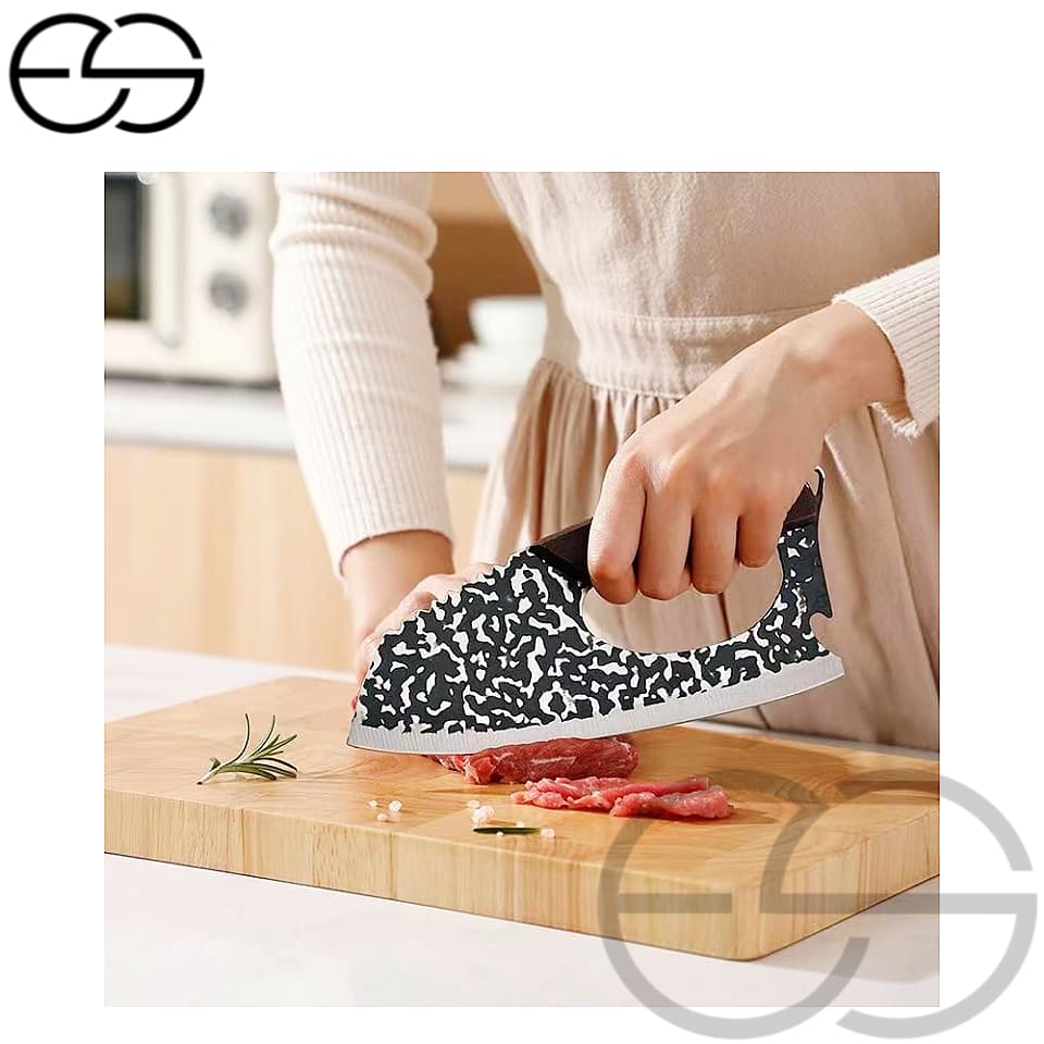 Cutelo inox Profissional Cabo King Design que Economiza Trabalho Artesanal Churrasco Cozinha ES