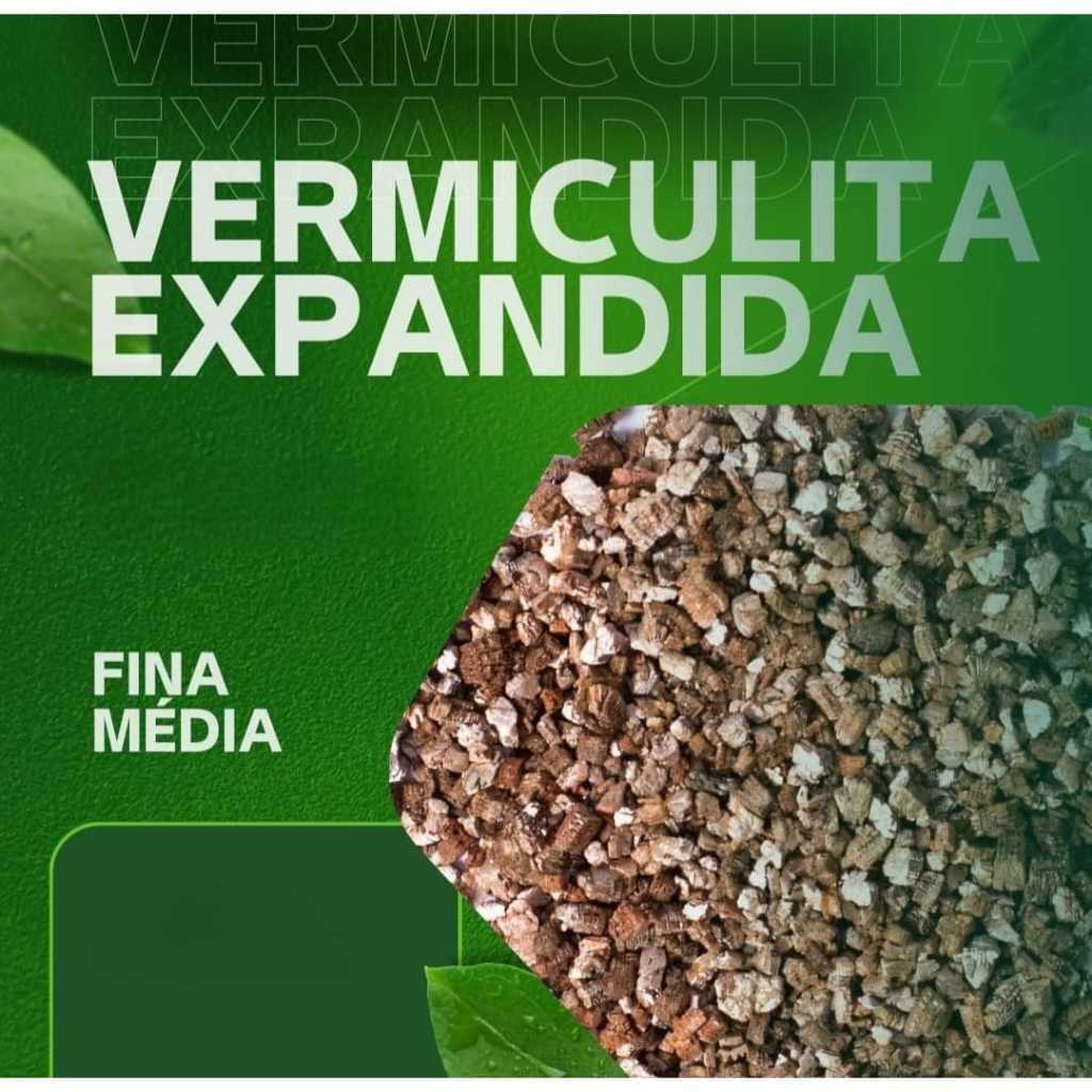Vermiculita Expandida Fina ou Media 3, 10 ou 20 Litros Germinação Cultivo Sache Gold Plant