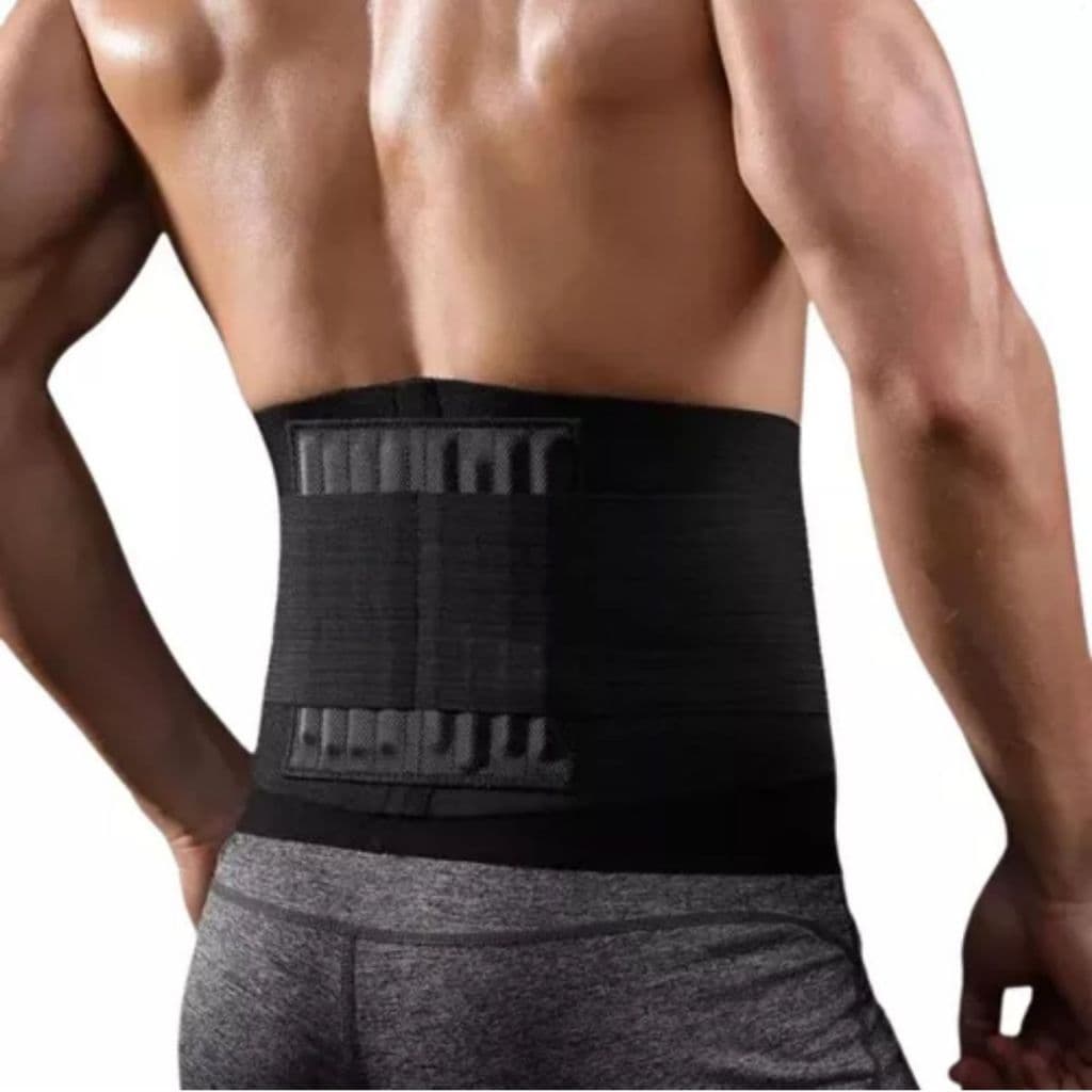 Cinta Lombar Com Hastes Flexíveis Alinha Postura Coluna Dor Hérnia