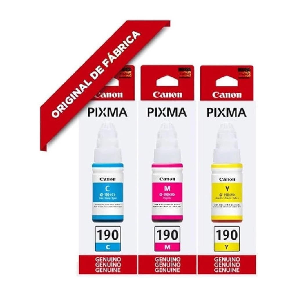 Kit 3 Tinta Gl-190 G1100 - G1110 - G2100 - G2110 - G3102 - G3110 - G3111 - G4100 - G4110 - G4111.