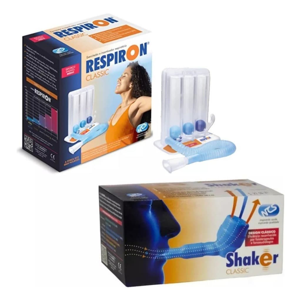 Kit Fisioterapia Pulmonar Respiron Classic + Shaker Classic