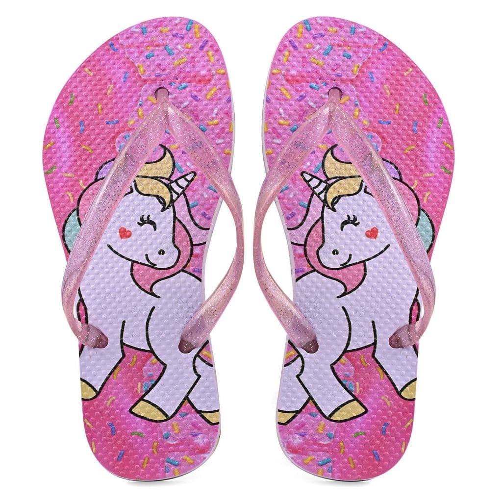 Chinelo Infantil Menina Unicórnio Super Confortável e Leve