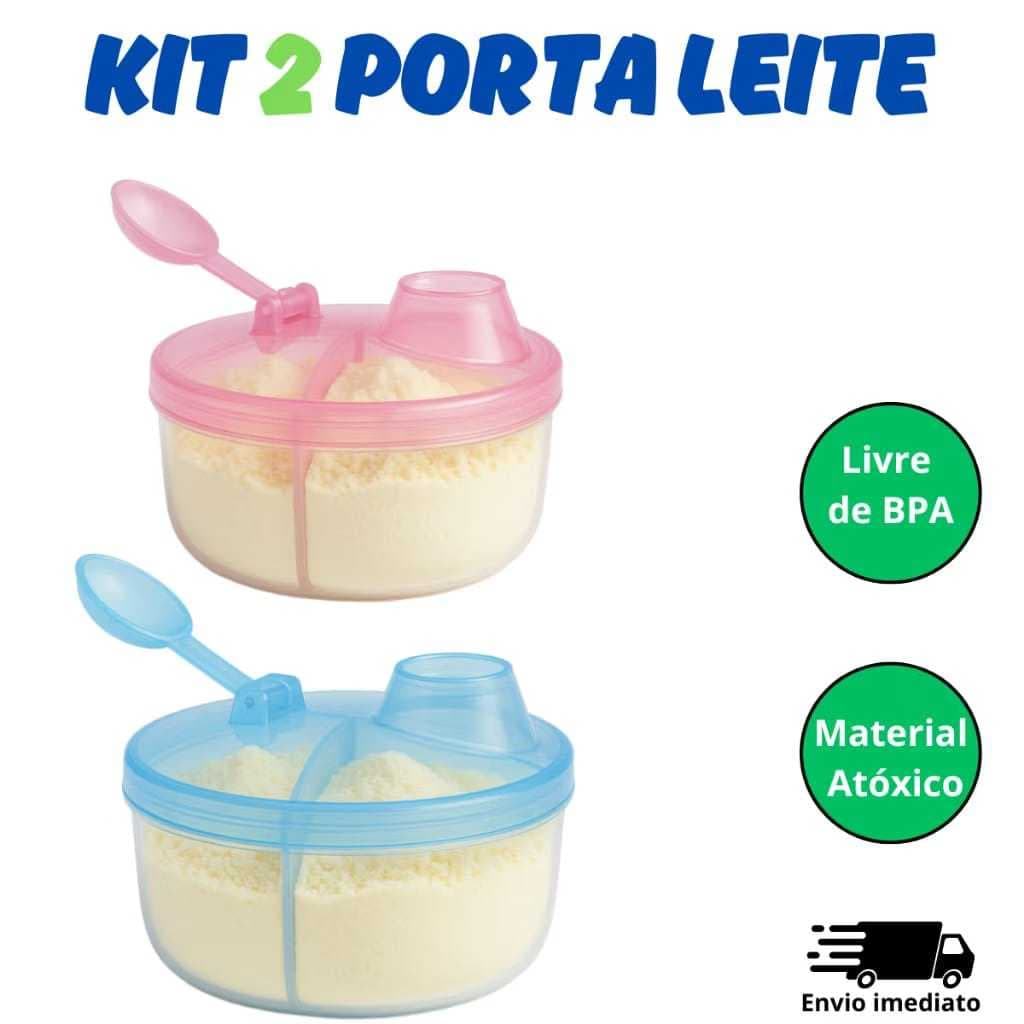Porta Leite em Pó com 3 Dosador