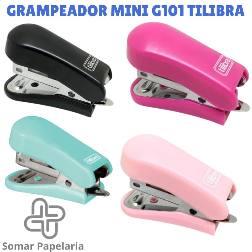 Grampeador 12 fls Mini com Extrator G101 - Tilibra