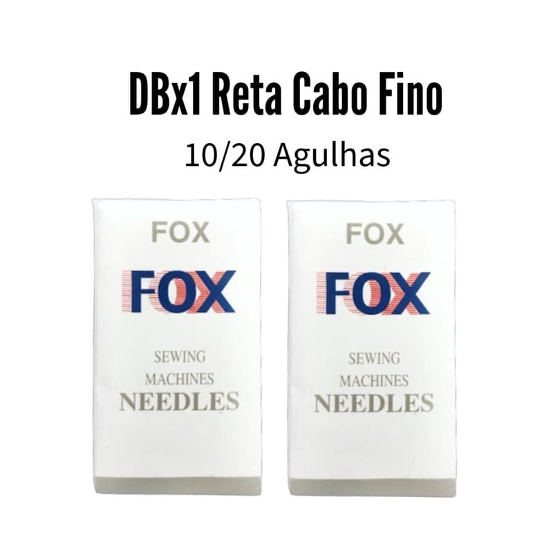 10/20 Agulhas DBx1 Reta Cabo Fino Nº9/10/11/12/14/16/18/19/20/21 Máquina Costura Industrial