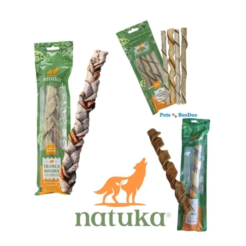 Mordedor Natural Pele Bovina Natuka Para Cães Várias Opções