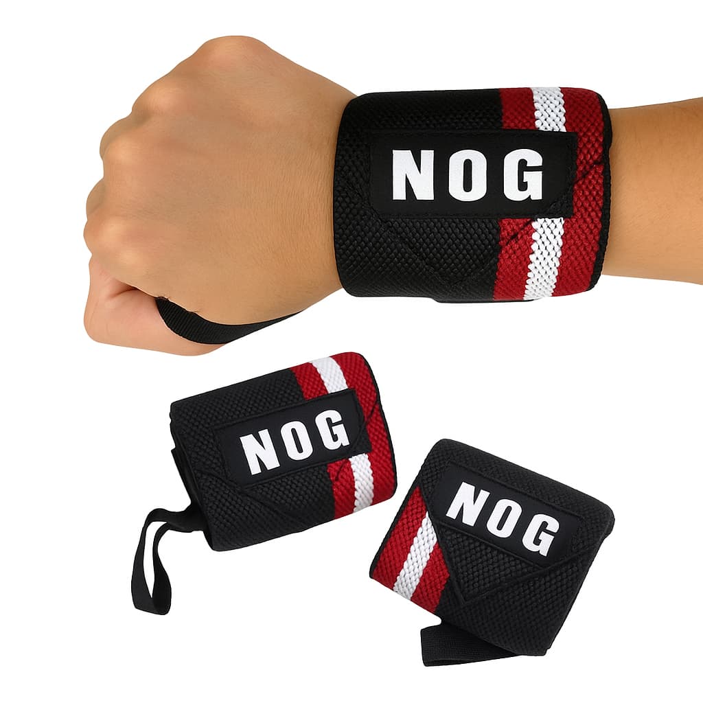 Par de Munhequeira pulso proteção Crossfit  para treino Musculação Nog Fitness
