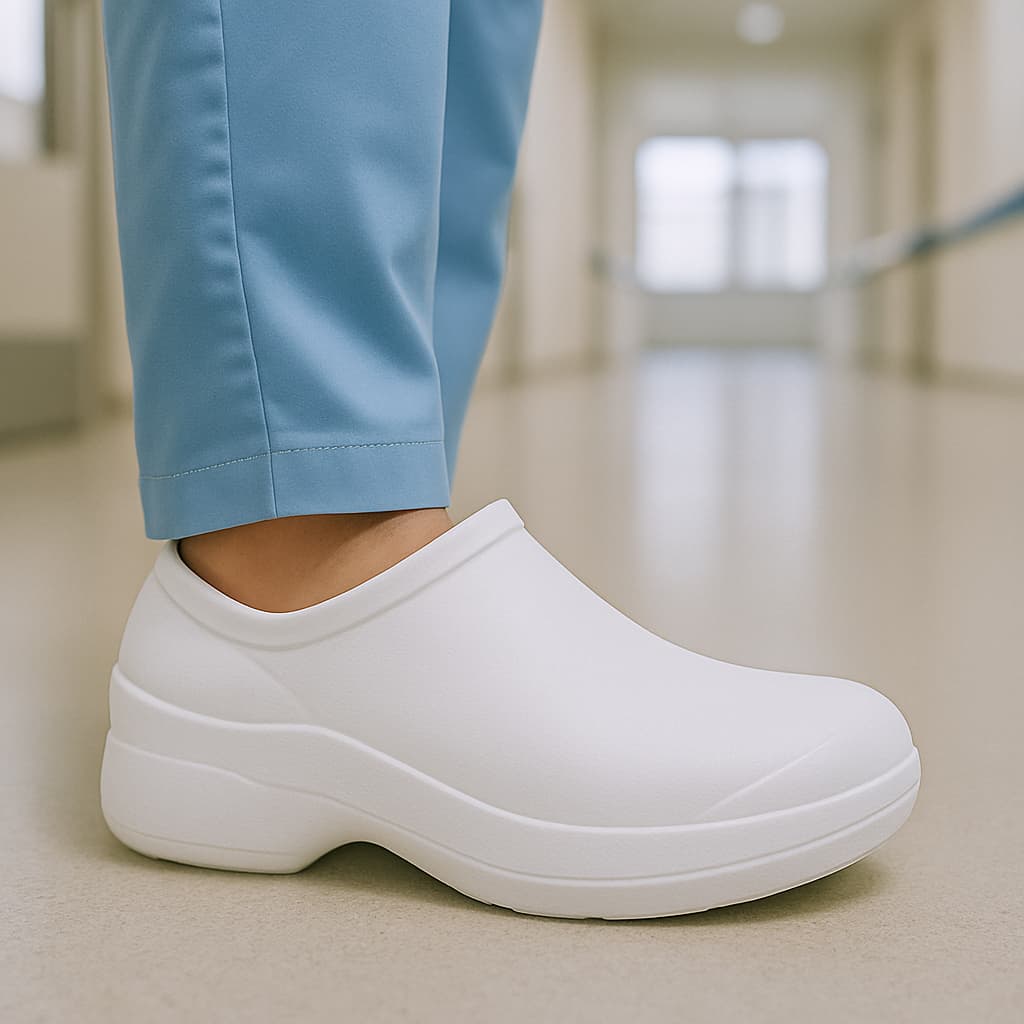 Sapato Babuche Fechado Profissional Leve Trabalho Cozinha