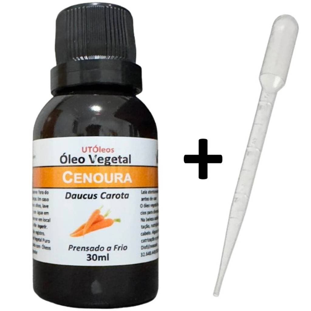 Óleo Vegetal de Cenoura 100% Puro 30ml Promoção