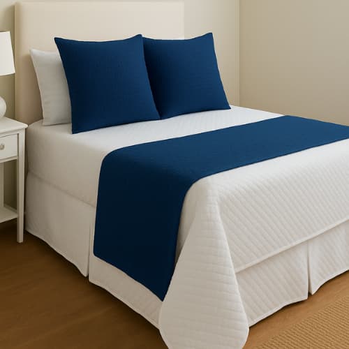 Kit Peseira + Capas de Almofadas 40cm x 40cm Piquet Favinho Sofá/Cama/Decoração