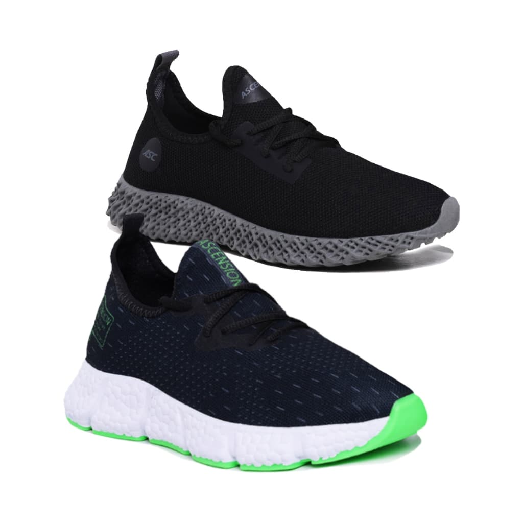 Kit 2 Pares Tênis Masculino e Feminino Esportivo Super Leves Macio e Confortáveis