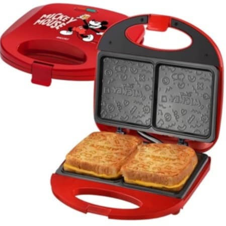 Sanduicheira Mickey Mouse Disney Funny Plates Personaliza Grill Misteira Mallory e Classic Grill