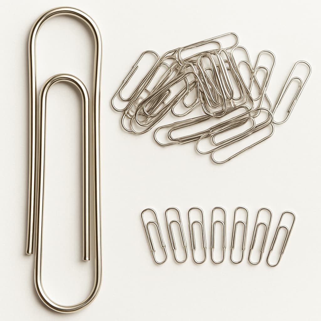 Clips Aço Galvanizado 3/0 Prendedor De Papel 500 Unidades