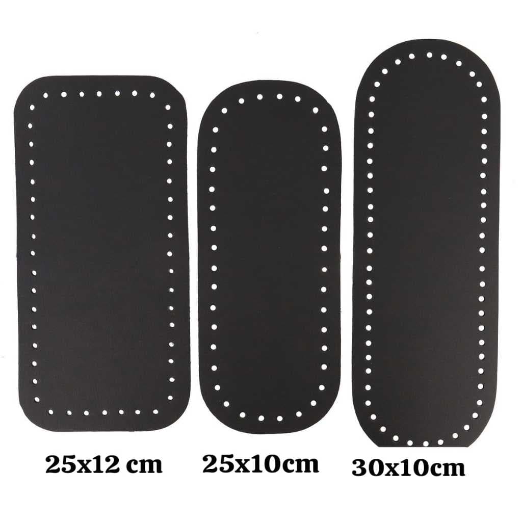 KIT COM 3 FUNDOS 25X12,25X10 E 30X10 PARA BOLSASCROCHÊ ARTESANAIS