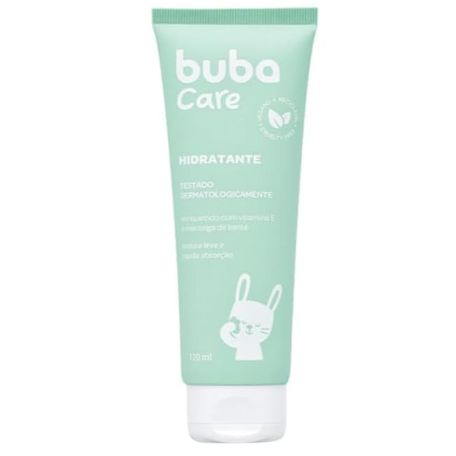 Hidratante Infantil Buba Care 120ml – Vegano com Manteiga de Karité e Camomila