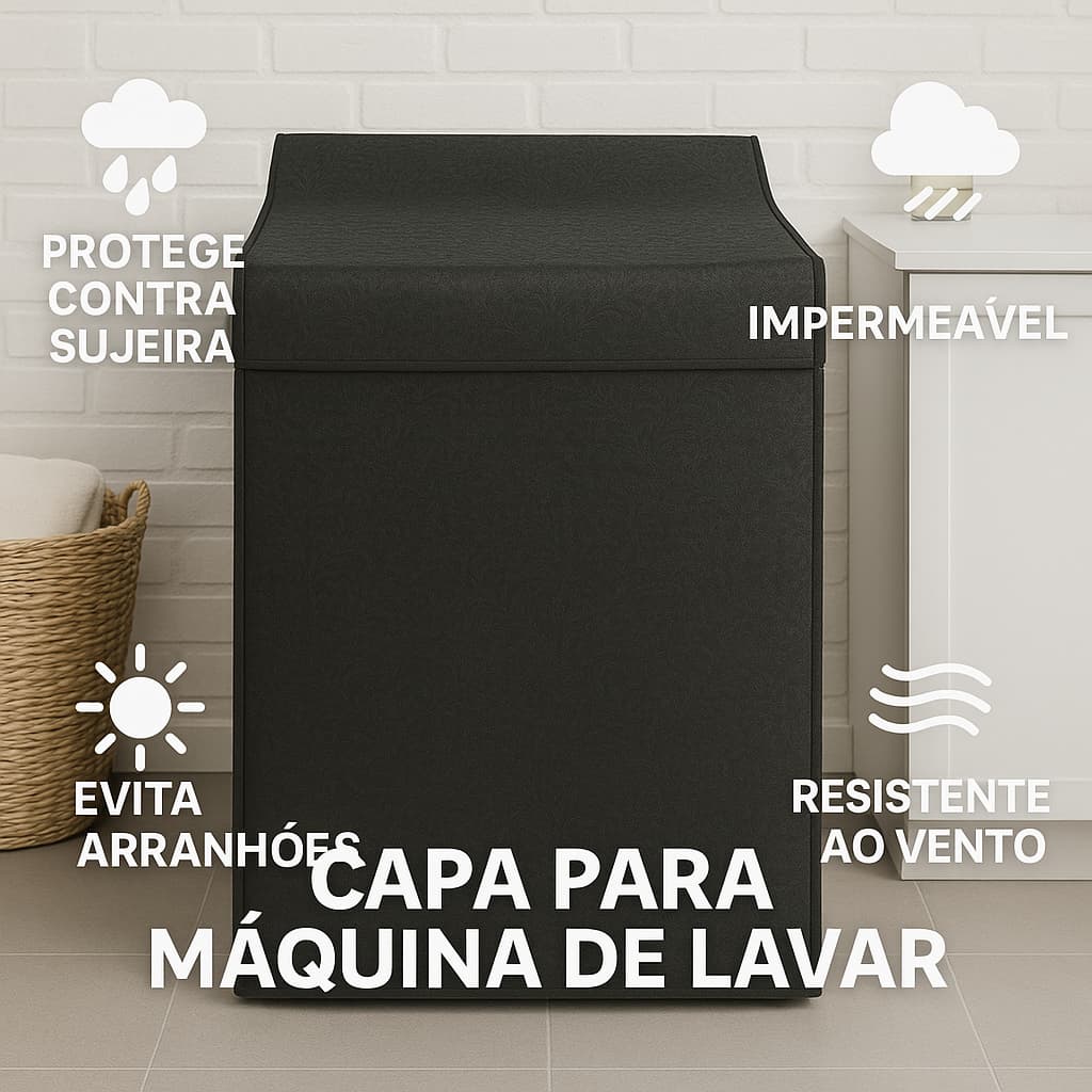 Capa de Maquina de Lavar Roupas Super Grossa Impermeável de Corinho Para Maquinas de Lavar para todos os modelos  ~ç , .