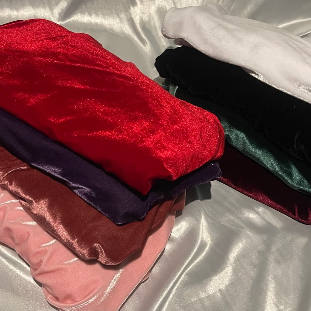 Tecido Veludo Cristal Promoção (0,50x1,60) Veludo Alemão Veludo Premium