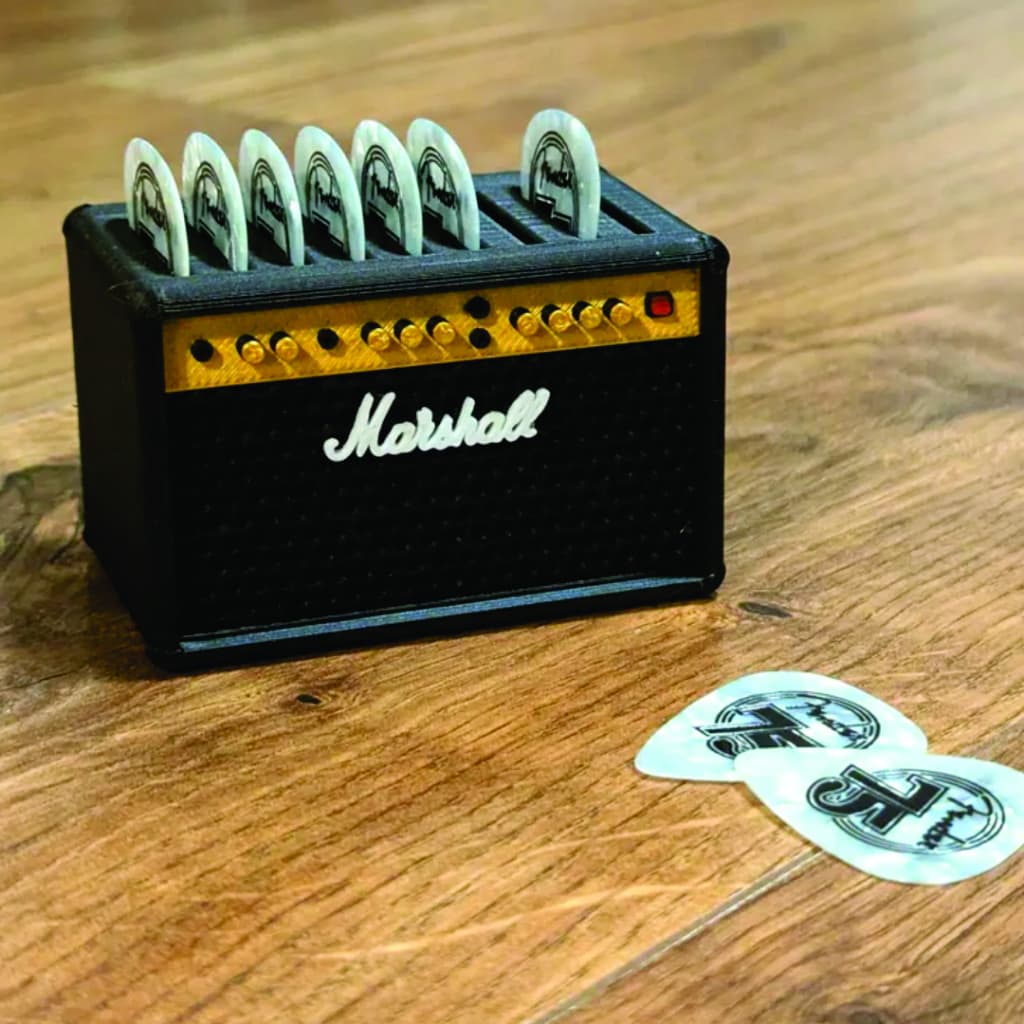 Porta palheta Guitarra Baixo Violao Marshall Impresso em 3D