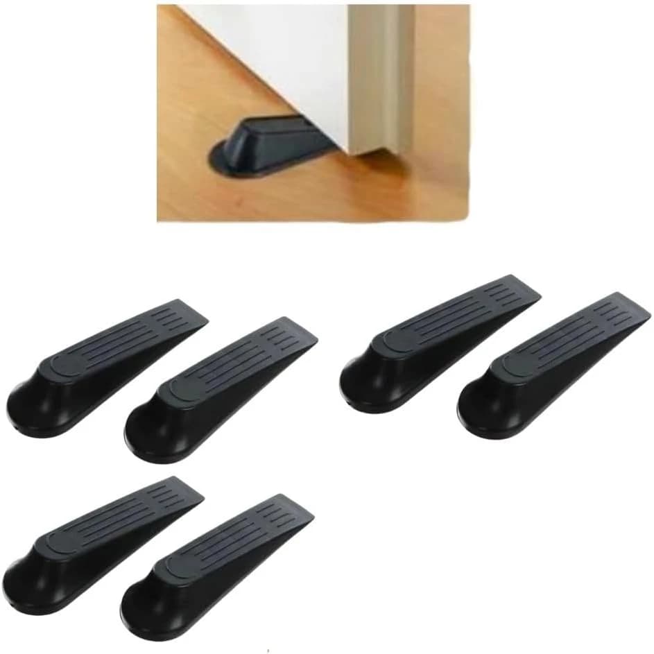 Kit 4 Trava Calço Aparador Cunha De Porta Protetor Prendedor Segura Batente
