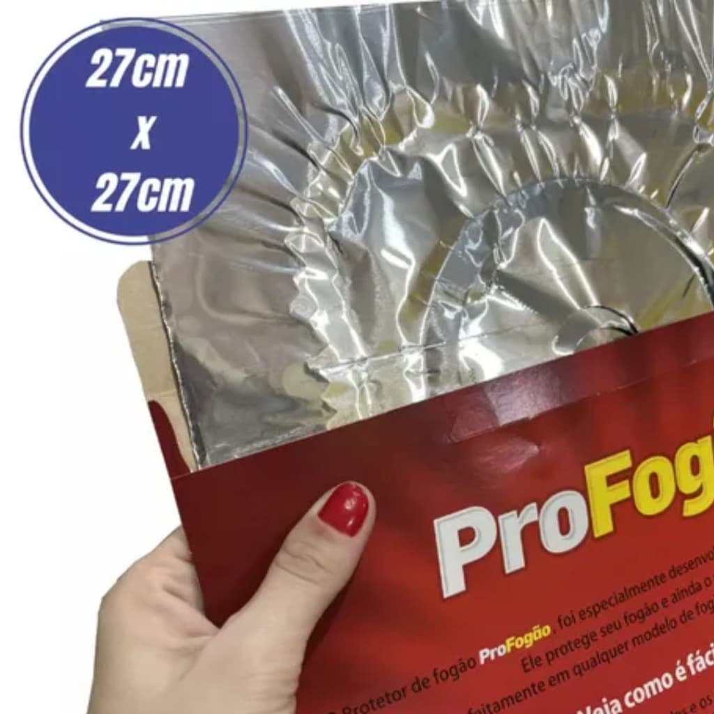 24 unidades Forra Fogão Em Papel Alumínio, Limpeza E Praticidade