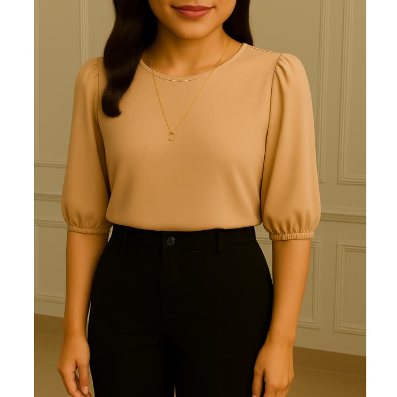 Tendência : Blusa Feminina com Manga 3/4 – Versátil do P ao G1