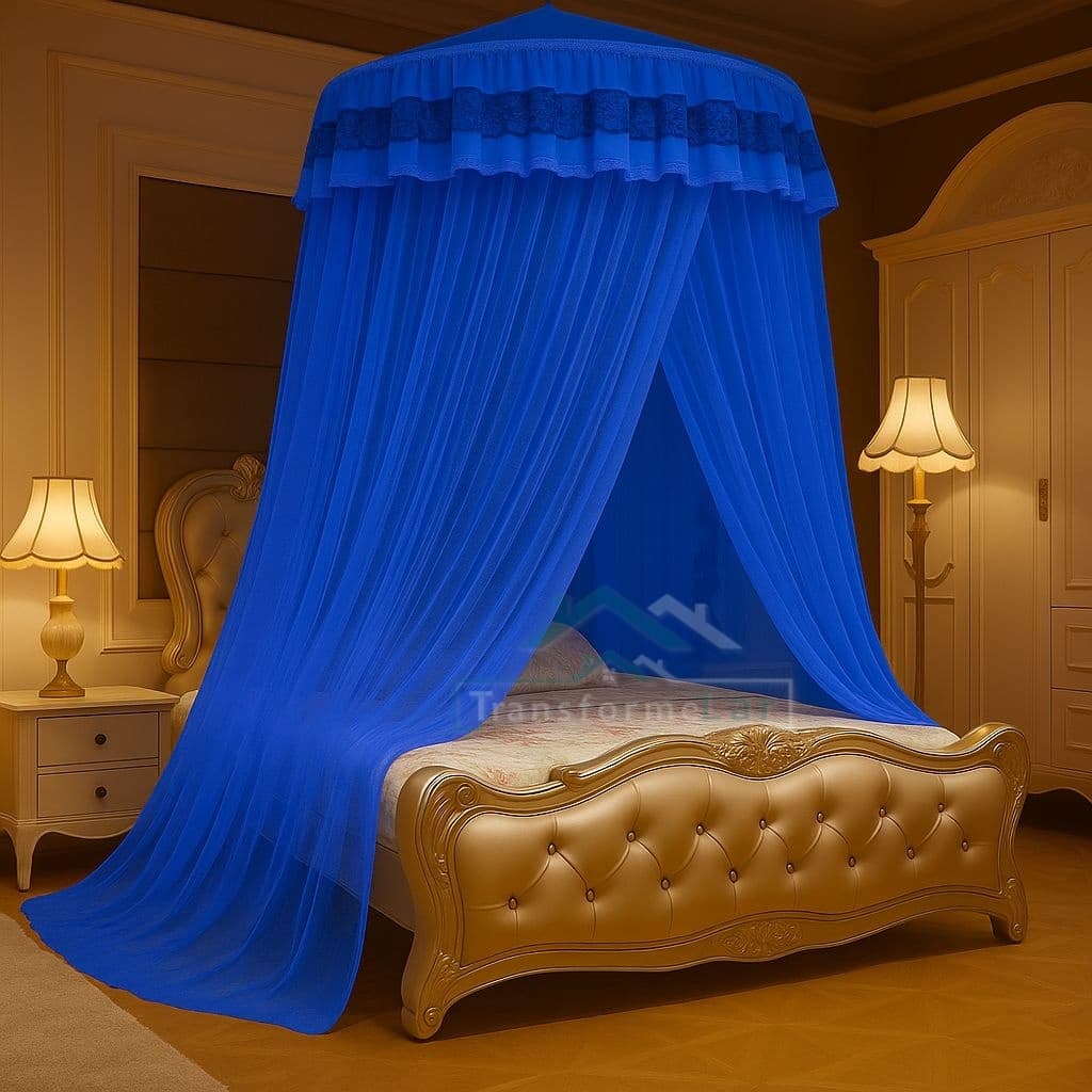 Mosquiteiro Teto Casal Gigante Box queen Super King Com Abertura Lat 14M