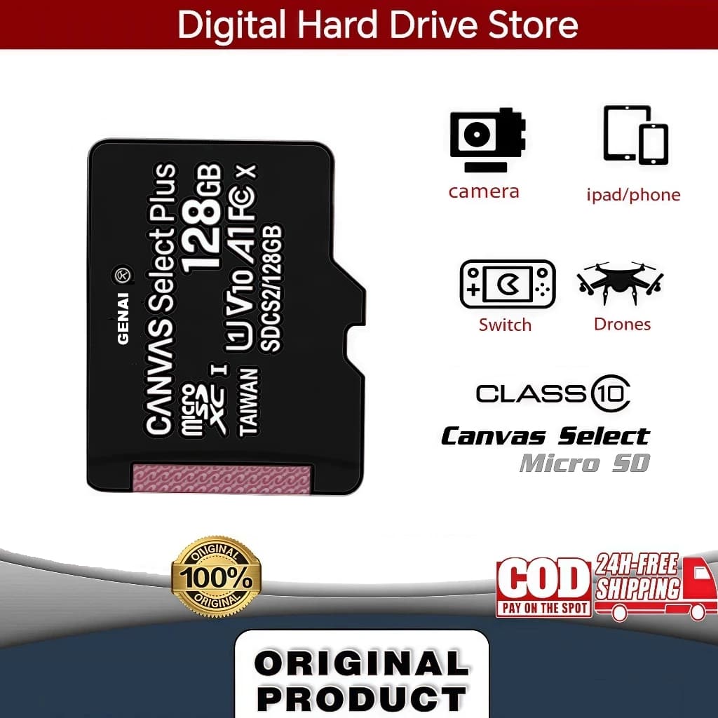 Cartão De Memória classe 10 Ultra 128GB / 64GB/ 32GB / 16GB Original Genai Micro Sd Cards