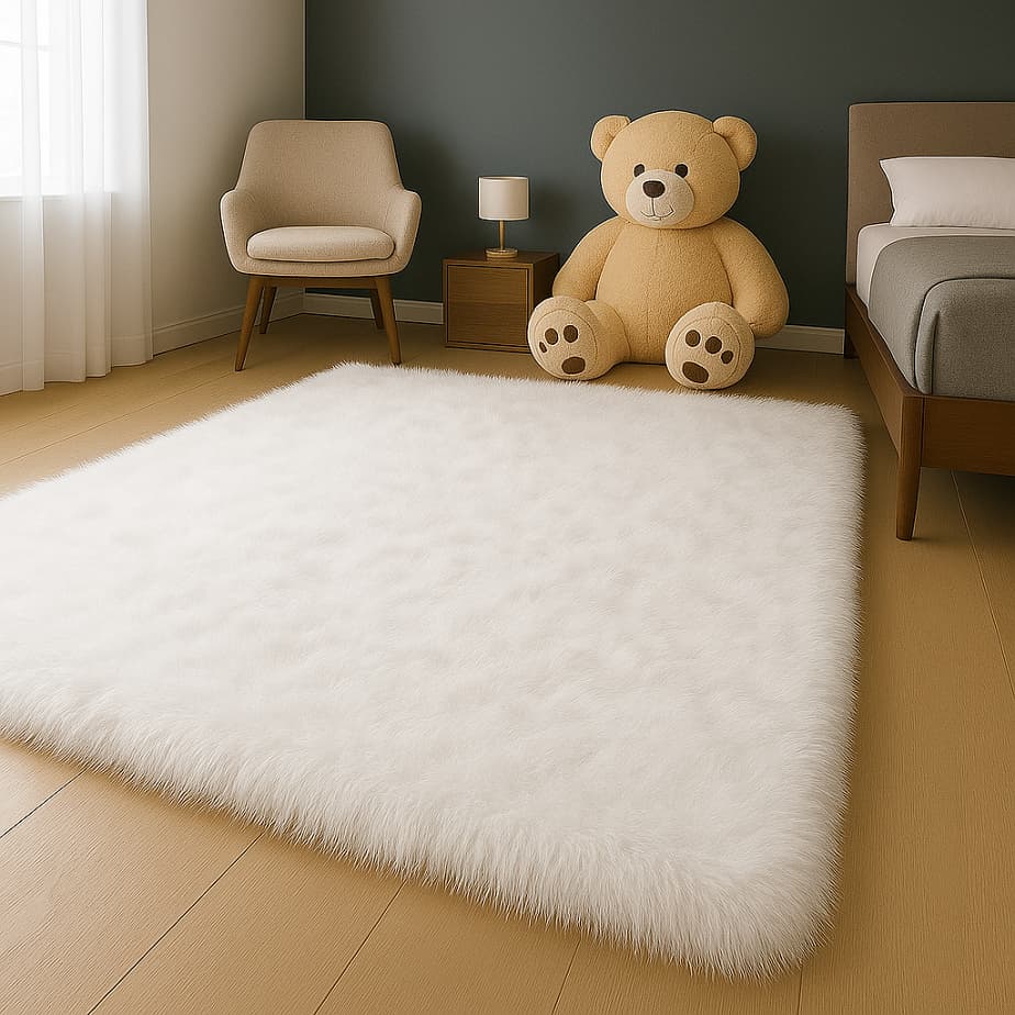 Tapete Peludo Felpudo 1,00 X 1,50 Quarto e Sala