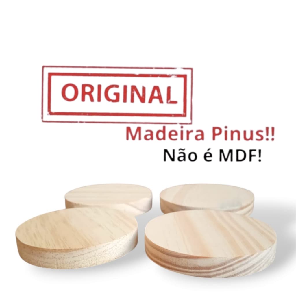 Descanso para Panela, Kit com 12 unidades, Suporte Resistente e feita em Pinus, Utensílio Doméstico
