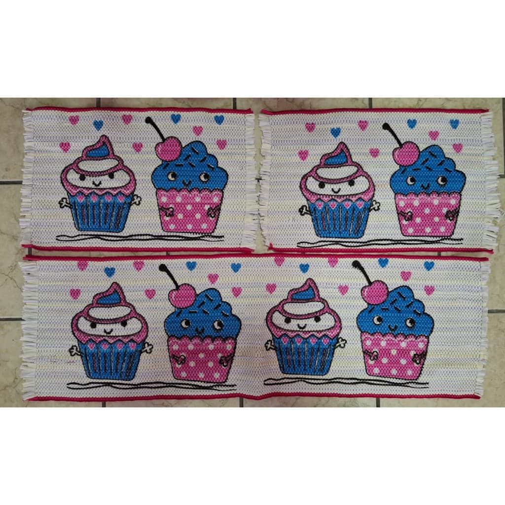 Jogo 3 Peças Passadeira e Tapete Corda Cozinha