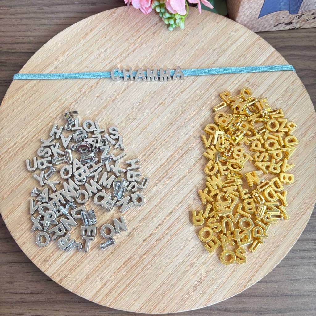 Passante letra Abs 12mm 100 ou mais unidades entremeio miçangas encardenação personalizados faça vocÊ mesmo