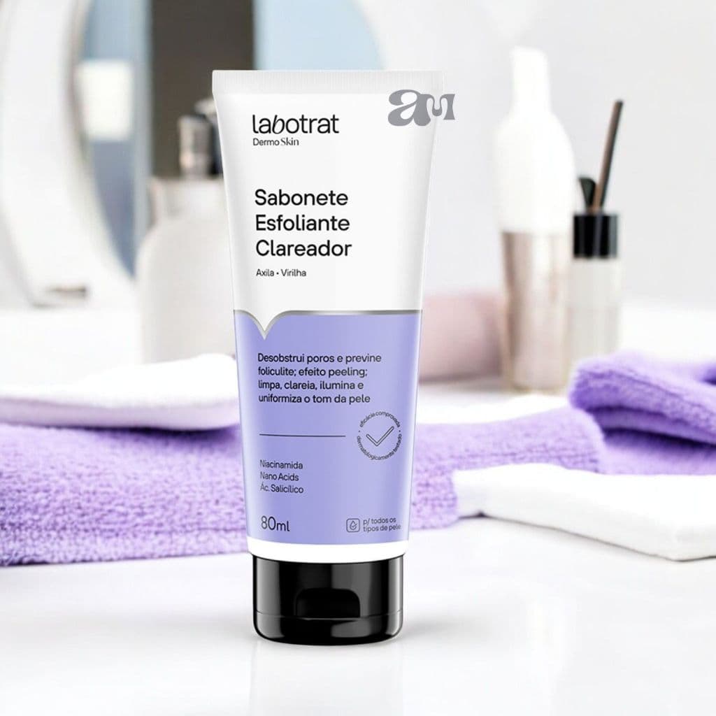 Sabonete Esfoliante Clareador Labotrat 80ml – Axilas e Virilha com Niacinamida