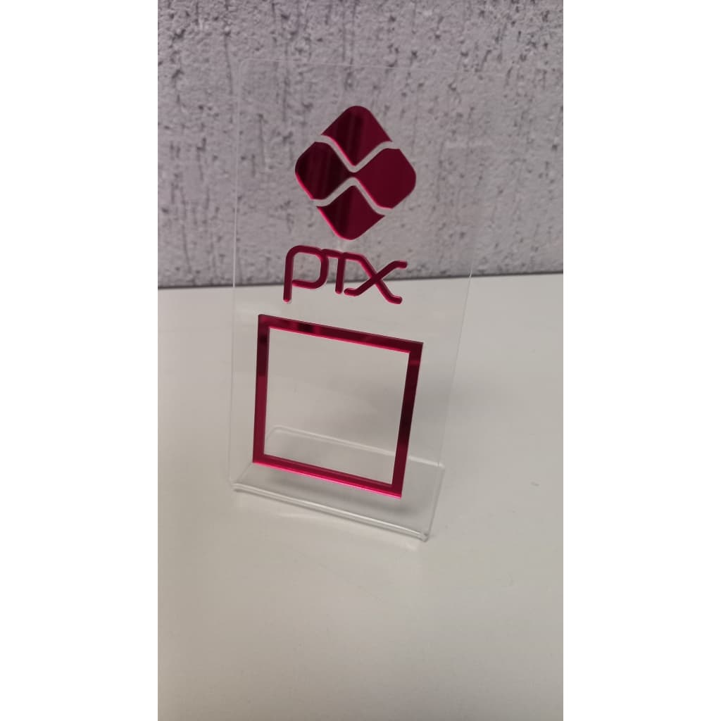 Placa PIX QrCode Loja Pagamento Balcão Recepção Mesa