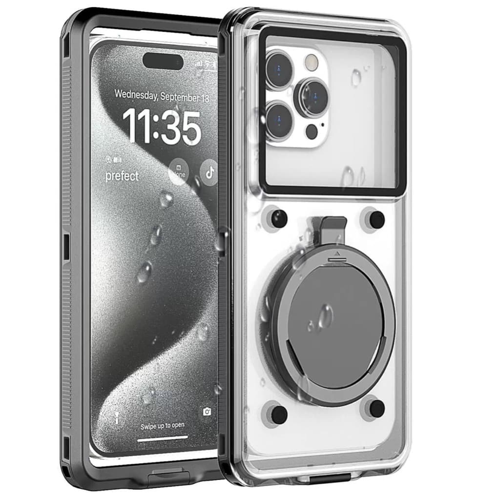 Capa à prova d'água ip68 para smartphones universal proteção completa capas resistentes à prova de choque