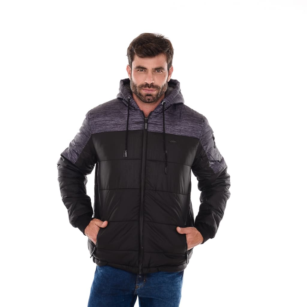 Jaqueta Bobojaco Puffer Com zíper Impermeável Com Punho Masculina
