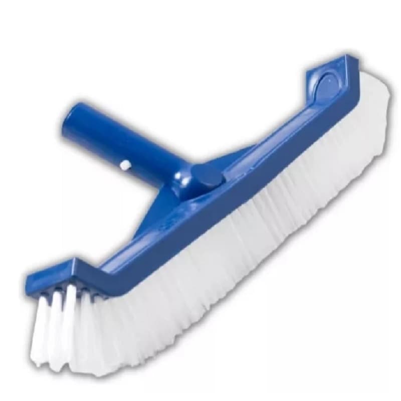Escova Curva 40cm Com Escovão Em Nylon Para Limpeza de Piscinas