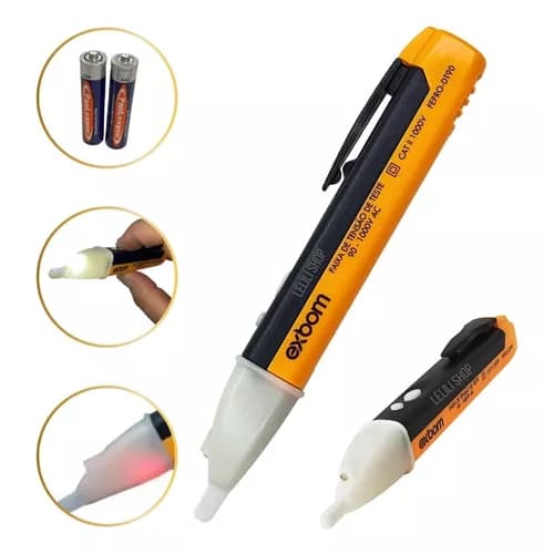 Caneta Detectora D Tensão Teste Sonoro Corrente Eletrica 90v