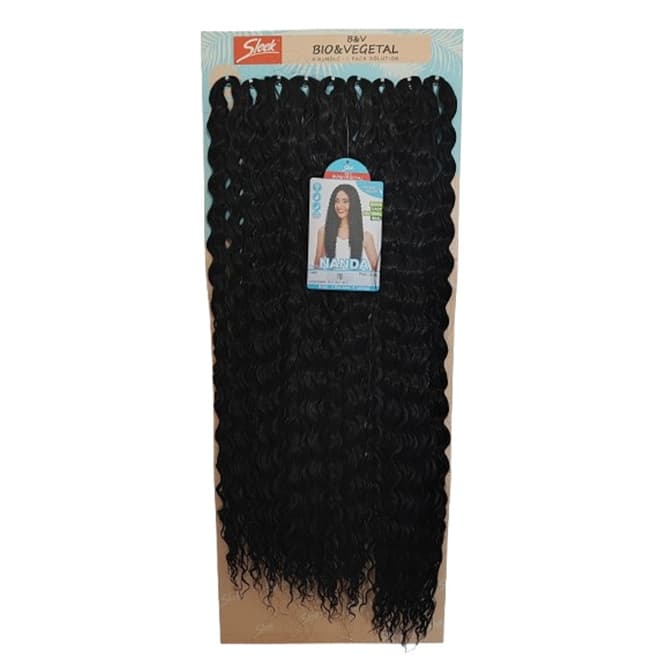 Cabelo Cacheado Bio Vegetal Crochet Sleek Nanda 75cm 320g