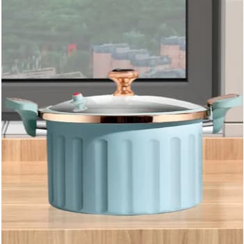 Panela de Micro Pressão 5 Litros 26Cm Anti Aderente Caçarola e Tambem Por Indução