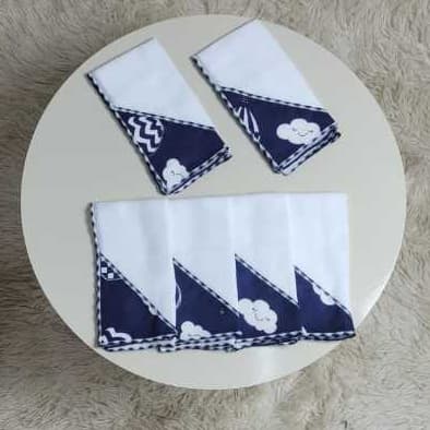 Fraldinha De Boca Com 06 Unidades 100% Algodão  Para  Higiene Do Bebê