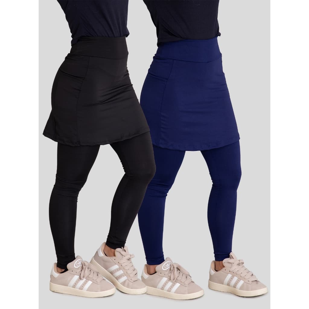 Kit com 2 Leggings Saia Evangelicas com Bolsos Yoga